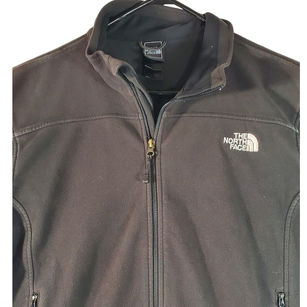 The North Face Mens Windwall Fleece Jacket Black Full Zip Size‎ Large